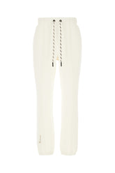 Ivory stretch polyester blend joggers -  | Wise