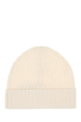 White cashmere beanie hat -  | Wise
