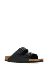 Black leather Arizona sandals -  | Wise