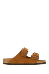 Caramel suede Arizona sandals -  | Wise