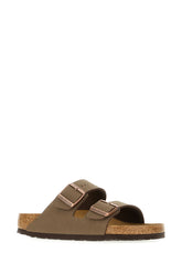 Chocolate leather Arizona sandals -  | Wise