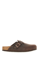 Slippers Boston in pelle cioccolato -  | Wise