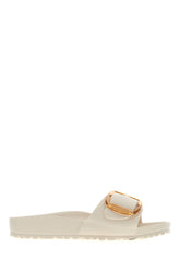 Ivory rubber Madrid Big Buckle slippers -  | Wise