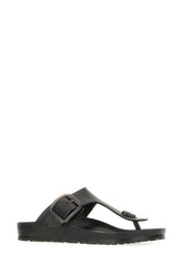 Black EVA Gizeh Big Buckle thong sandals -  | Wise