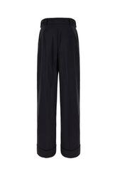 Pantalone in misto poliestere stretch blu notte -  | Wise