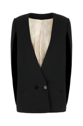 Gilet in misto viscosa stretch nera -  | Wise