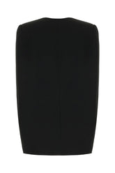 Gilet in misto viscosa stretch nera -  | Wise
