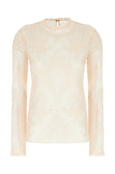 Skin pink lace blouse -  | Wise