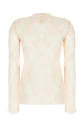 Skin pink lace blouse -  | Wise