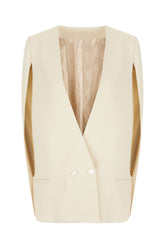 Giacca in misto viscosa stretch sabbia -  | Wise