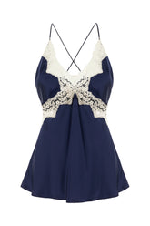 Top in viscosa blu -  | Wise