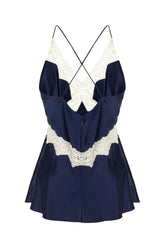 Top in viscosa blu -  | Wise