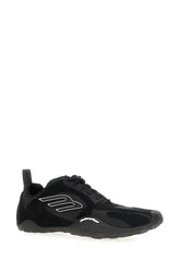 Black nylon Monday sneakers -  | Wise
