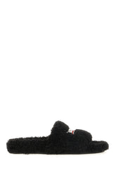 Black eco shearling slippers -  | Wise