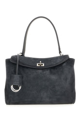 Graphite suede small Rodeo handbag -  | Wise