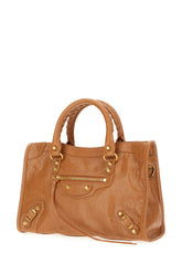 Caramel leather small Le City handbag -  | Wise
