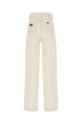 Jeans sabbia in cotone e lino -  | Wise