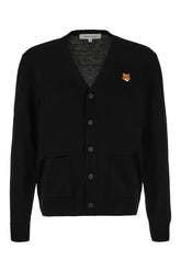 Black wool cardigan -  | Wise