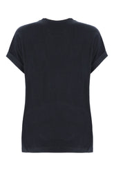 T-shirt in cotone stretch blu navy -  | Wise