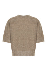 Sand linen blend sweater -  | Wise