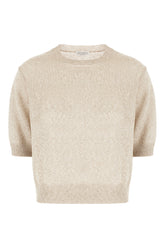 Sand linen blend sweater -  | Wise