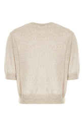 Sand linen blend sweater -  | Wise