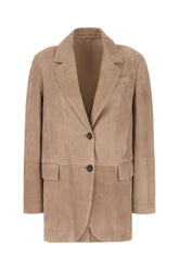 Cappuccino suede jacket -  | Wise