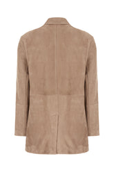 Cappuccino suede jacket -  | Wise