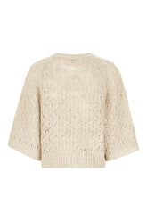 Sand silk blend sweater -  | Wise