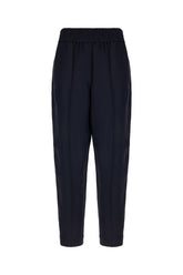 Pantalone in misto viscosa blu notte -  | Wise