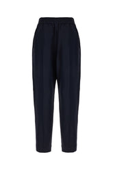 Pantalone in misto viscosa blu notte -  | Wise