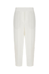 Pantalone in misto viscosa bianco -  | Wise