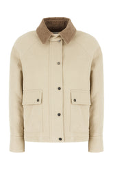 Giubbino in misto cotone sabbia -  | Wise