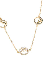 Collana F Is Fendi in bronzo oro -  | Wise