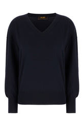 Midnight blue wool sweater -  | Wise
