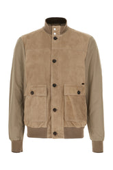 Dove grey suede jacket -  | Wise