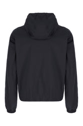 Navy blue stretch polyester jacket -  | Wise