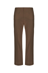 Pantalone in seta marrone -  | Wise