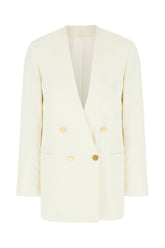 Ivory viscose blazer -  | Wise