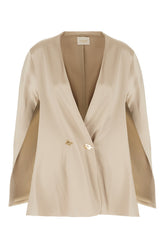 Cappuccino acetate blend blazer -  | Wise