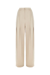 Pantalone in misto acetato cappuccino -  | Wise