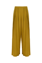 Pantalone in raso verde oliva -  | Wise