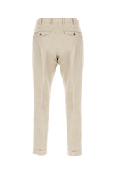 Beige cotton blend pants -  | Wise