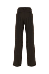 Dark brown wool pants -  | Wise