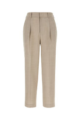 Cappuccino stretch polyester blend pants -  | Wise