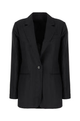 Giacca in misto lana nera -  | Wise