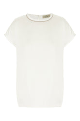 Top in seta stretch bianca -  | Wise