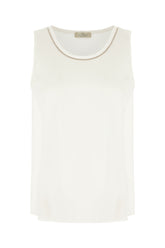 Top in seta stretch bianca -  | Wise