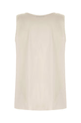 Top in seta stretch grigio chiaro -  | Wise