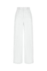 Pantalone in misto lino ricamato -  | Wise